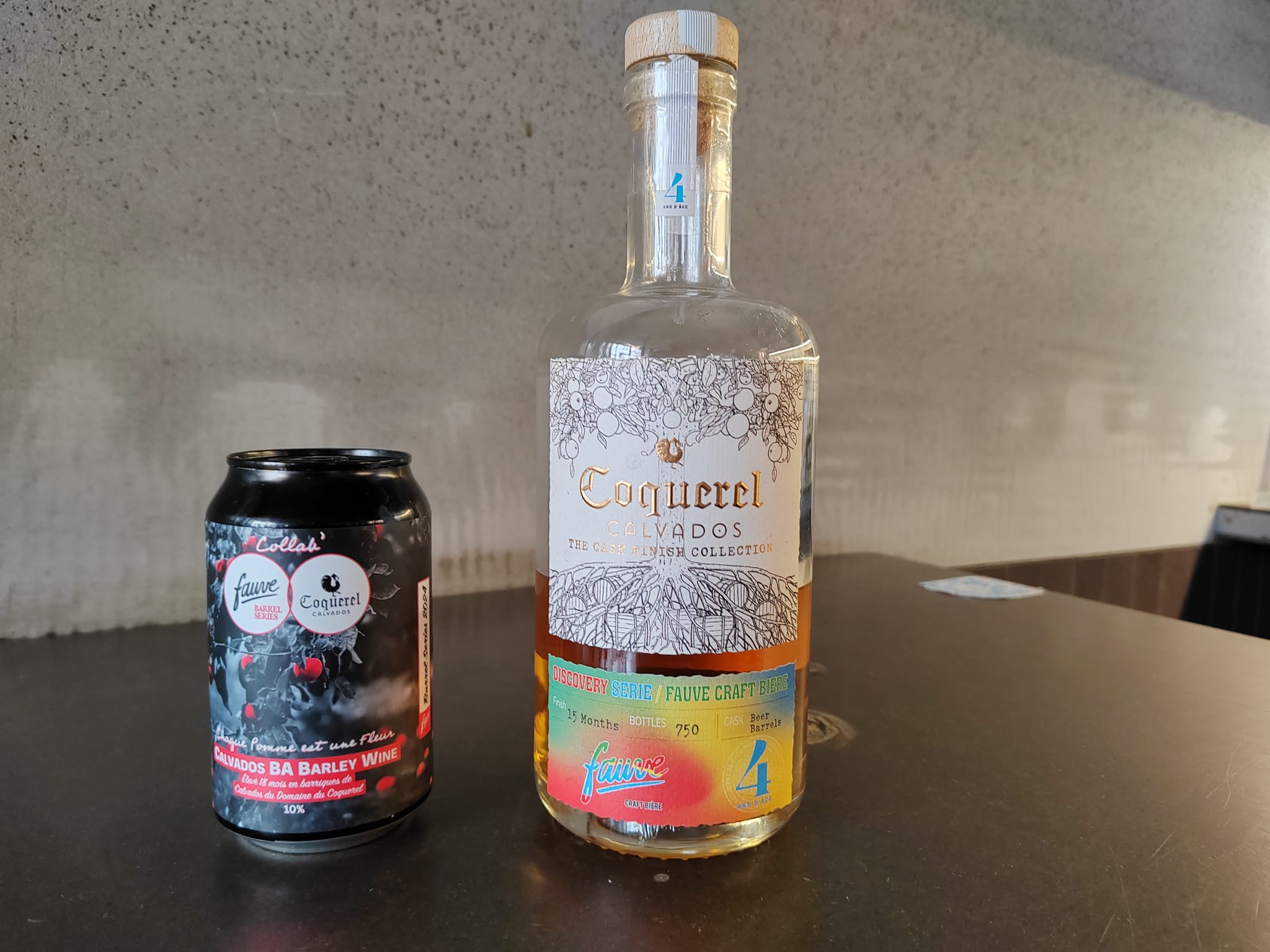 Deux produits sont issus de la collaboration entre Fauve Craft Bière et le Domaine du Coquerel.