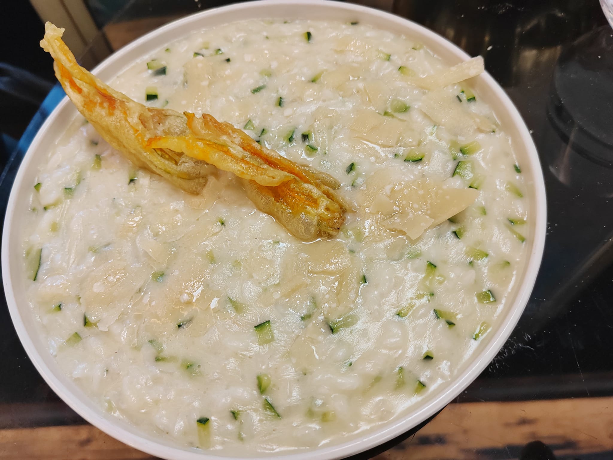 Risotto au parmesan et courgettes- Bar de l'Hôtel du Collectionneur - Paris