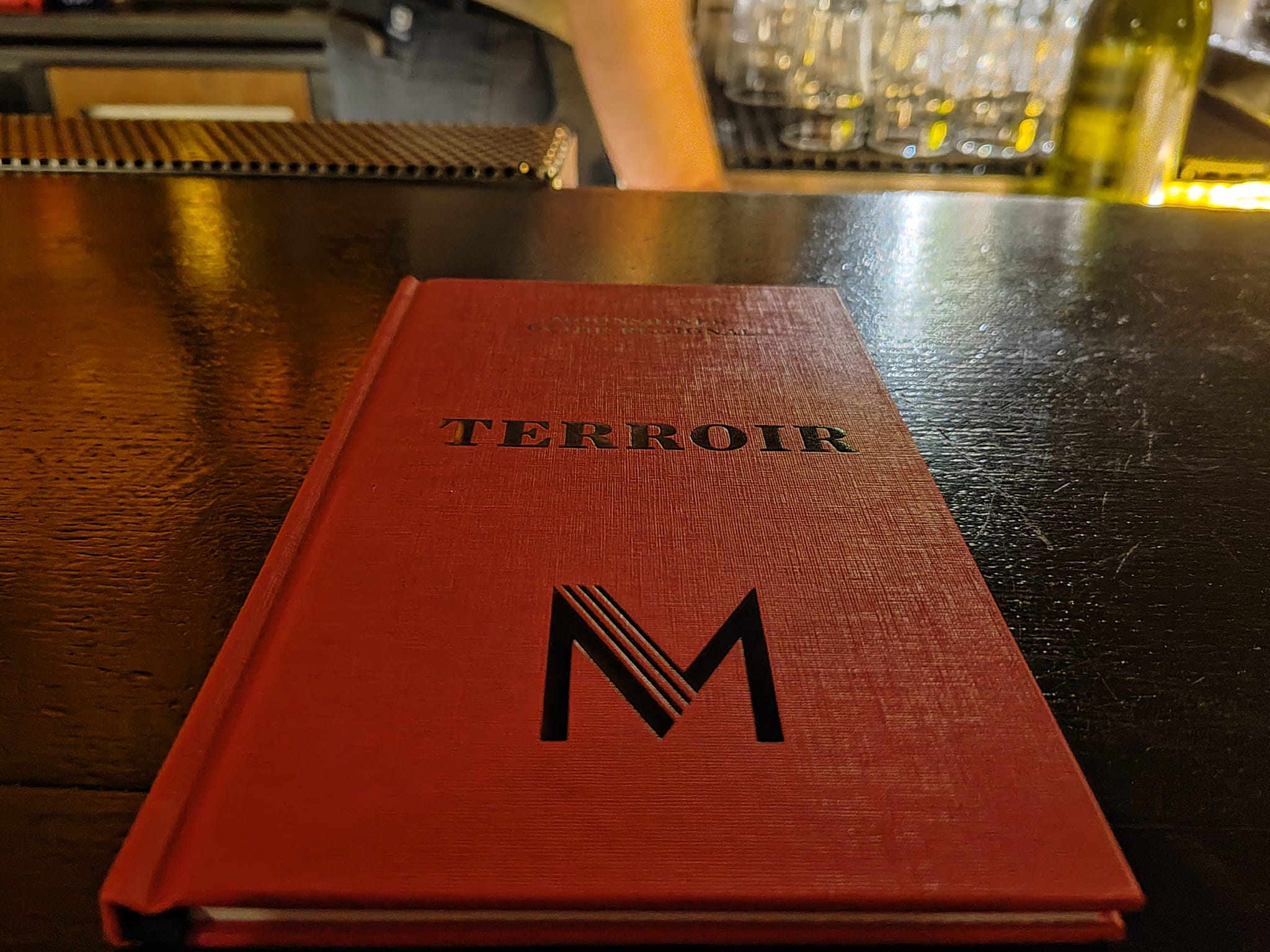 Menu Terroir (2024-2025) - Bar à cocktails Moonshiner - Paris