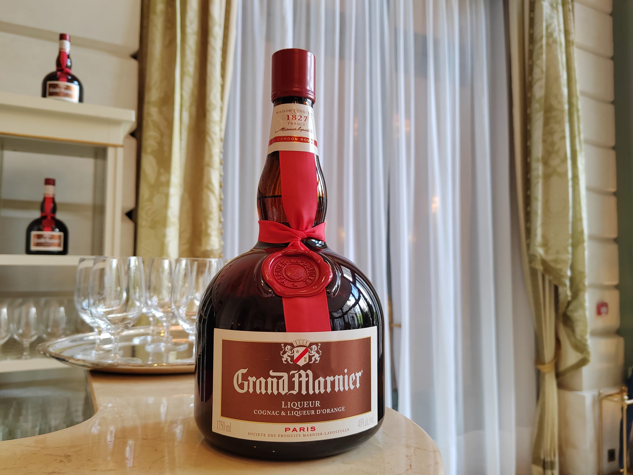 Bouteille de Grand Marnier (liqueur de cognac) au Ritz