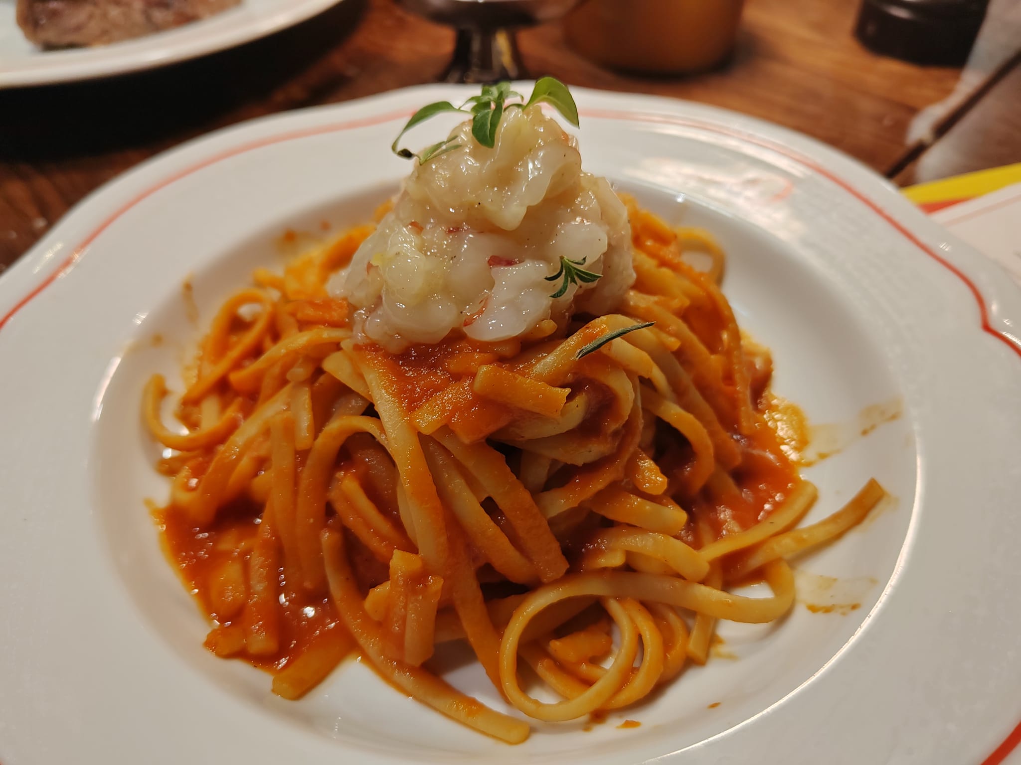 Linguine à la bisque - Restaurant Gramaci à La Défense (Hôtel Renaissance)