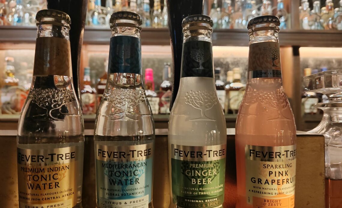 Collection de tonics Fever-Tree au Doris Bar du Sir Winston